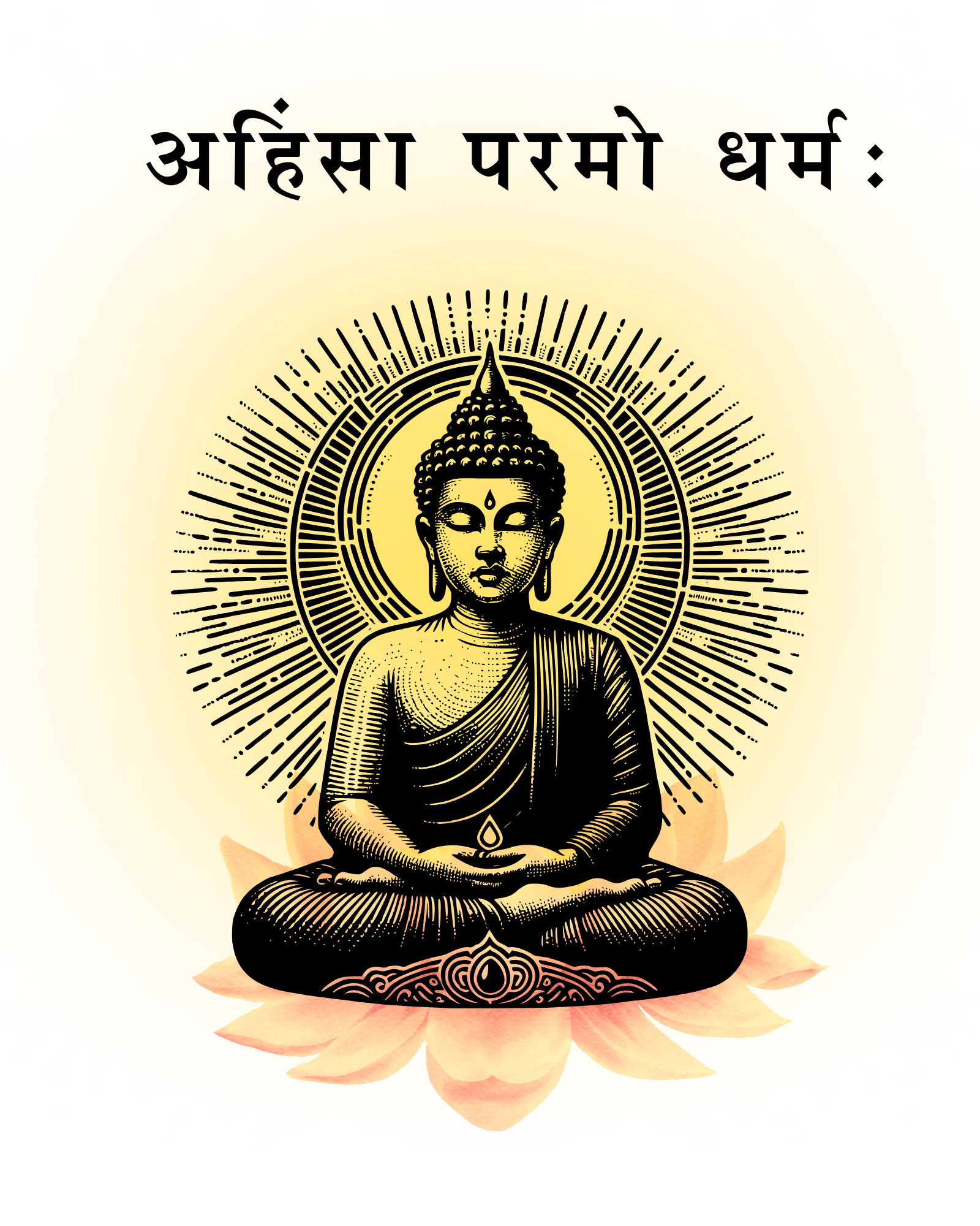 अहिंसा परमो धर्मः Design