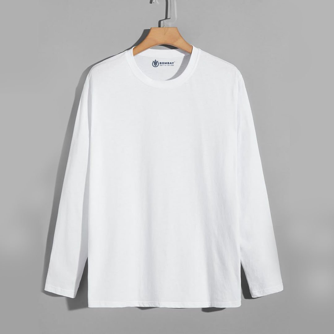 White Full Sleeves T-shirt